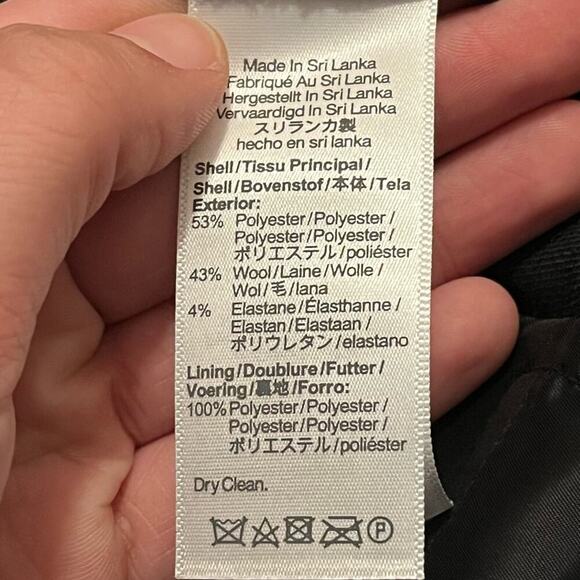 Madewell Kick Out Crop Pants In Wool Blend Twill - Picture 7 of 7